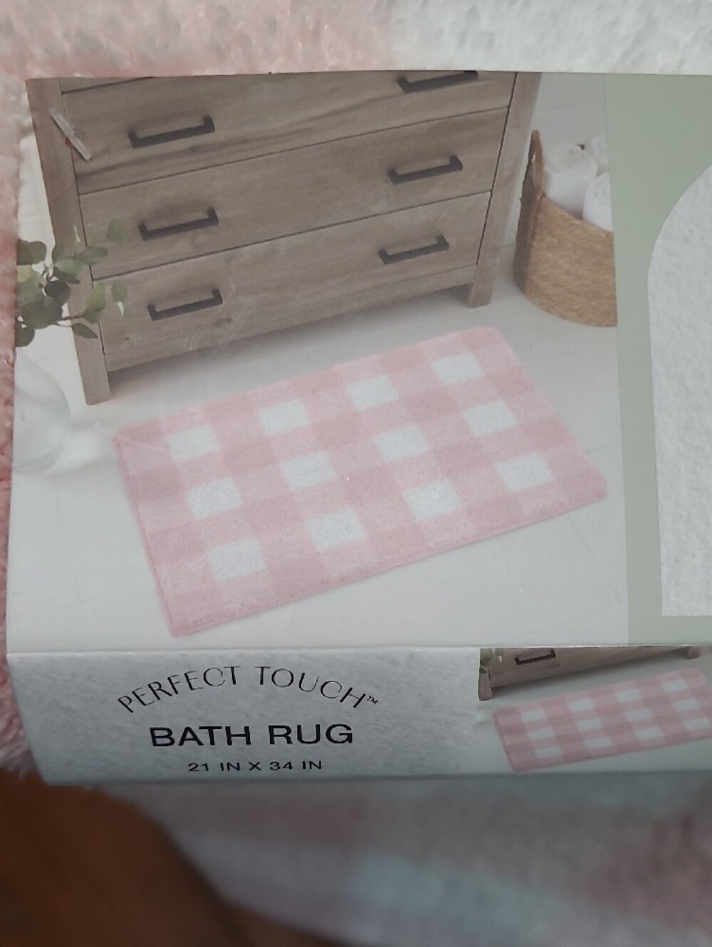Gingham Buffalo Check Bath Rug - Picture 9 of 10
